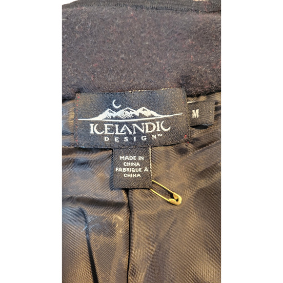 Vintage Icelandic Design Sweater Jacket Embroidered‎ Sz M Zip Up Fully Lined - Picture 7 of 11